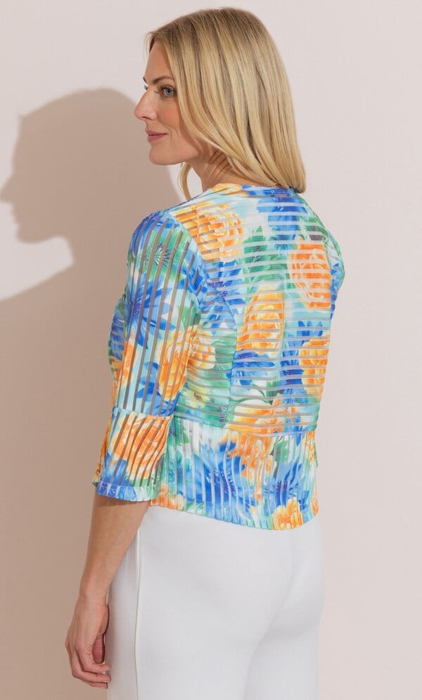 Anna Rose Striped Peplum Jacket