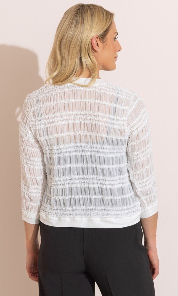 Anna Rose Semi Sheer Gathered Cover Up