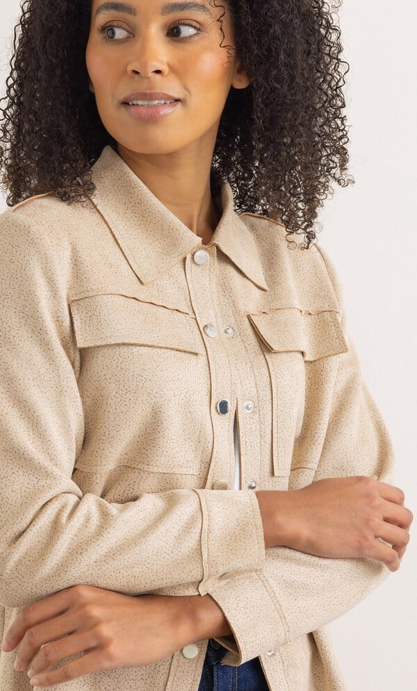Suedette Blouse