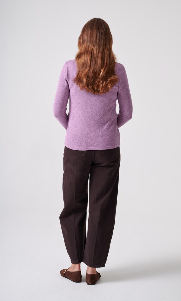 Anna Rose Spot Foil Print Cowl Neck Jumper
