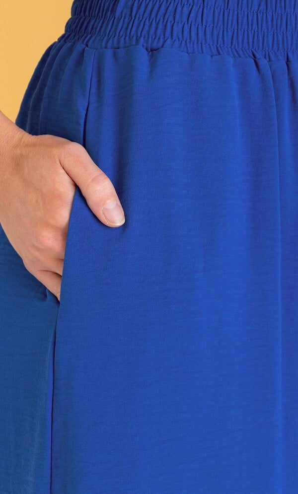 Wide Leg Pull On Trousers