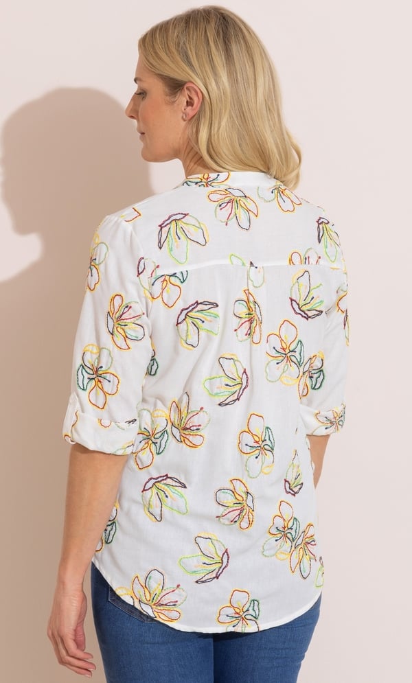 Anna Rose Floral Embroidered Top