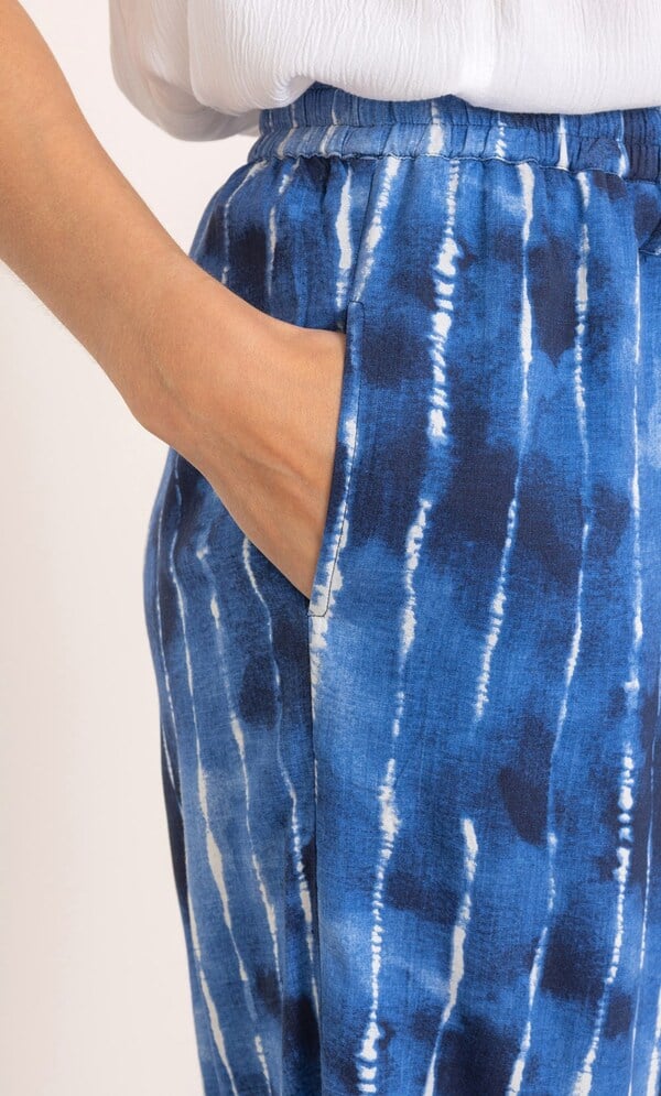 Tie Dye Wide Leg Trousers