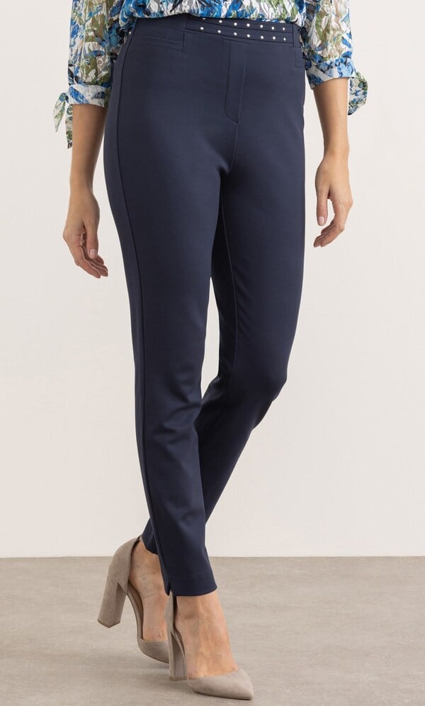 Ponte Pull On Slim Leg Trousers