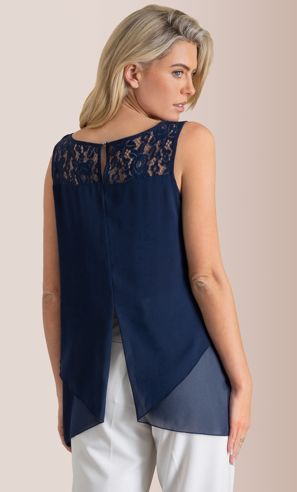 Lace Trim layered Top