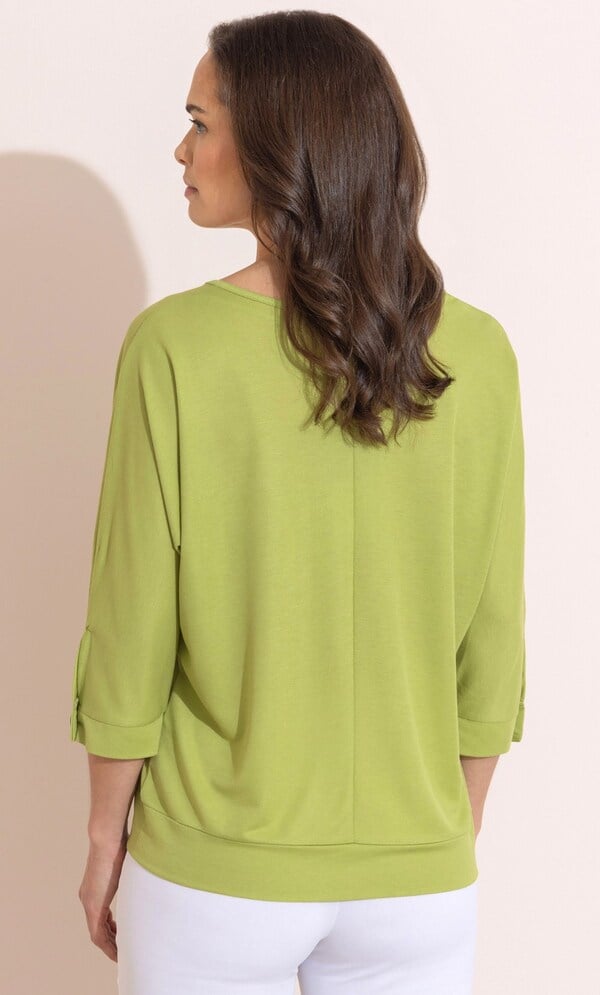 Lace Pocket Jersey Top
