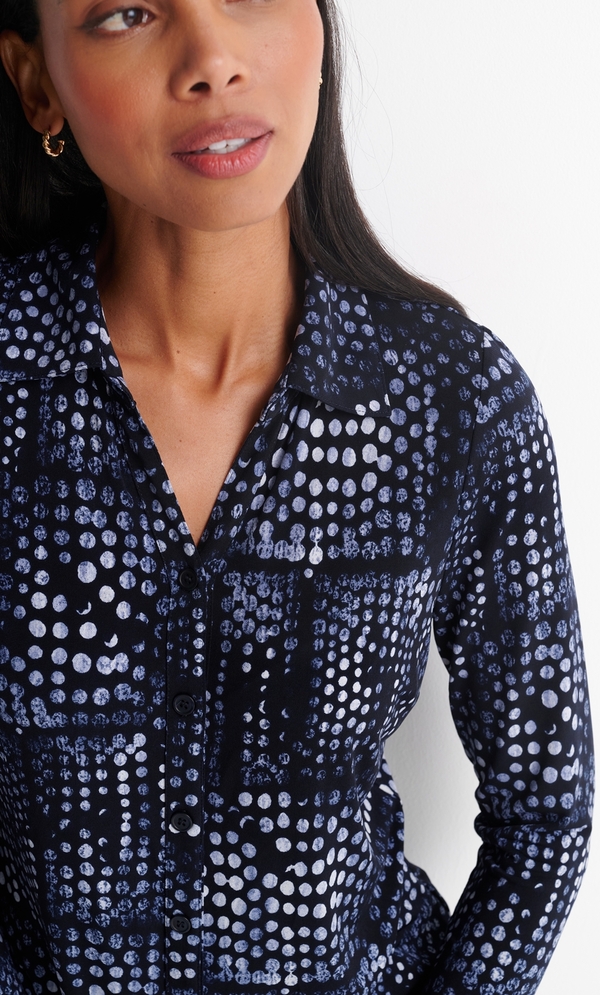 Anna Rose Spot Printed Blouse