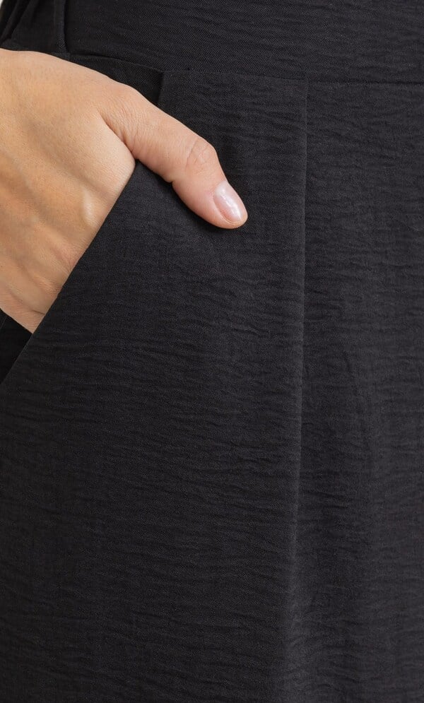 Textured Wide Leg Trousers