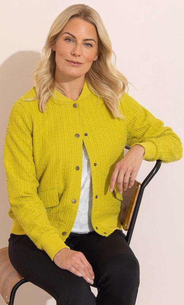 Boucle Bomber Jacket