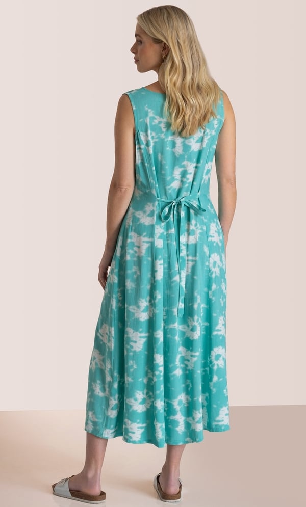 Sleeveless Tie Dye Midi Dress