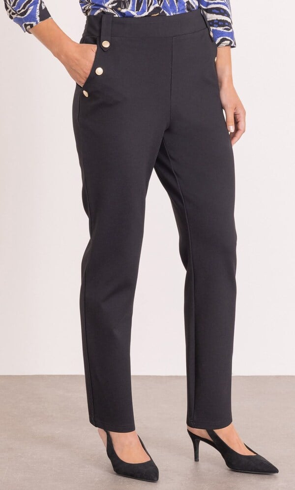 Anna Rose Slim Leg Ponte Pull On Trousers 25 Inch