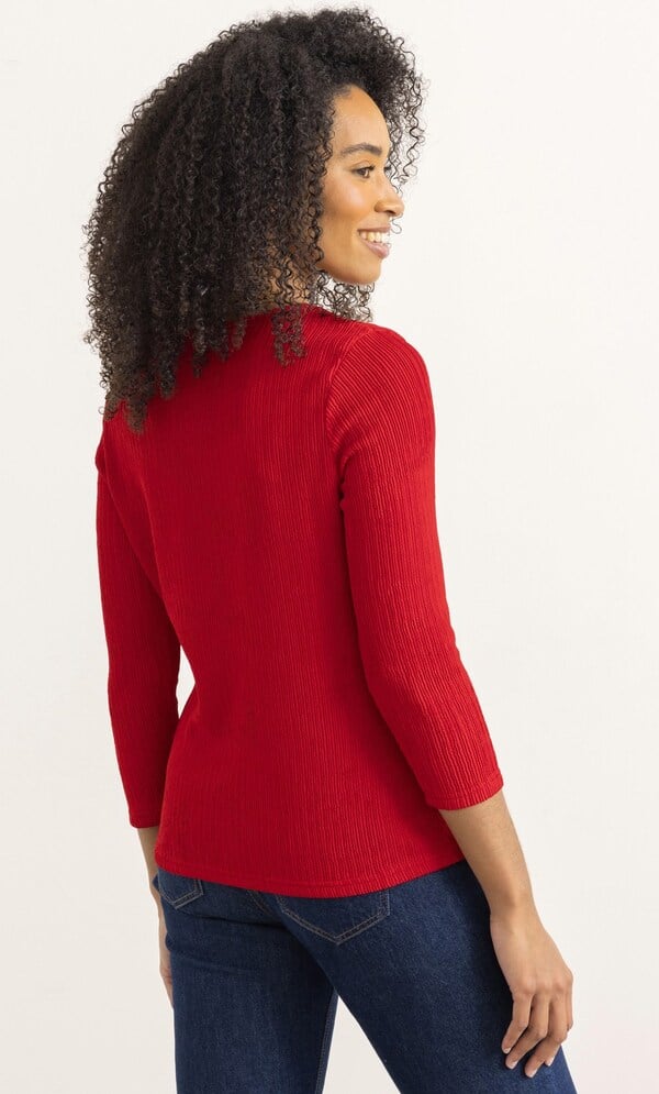 Side Tie Pleated Top