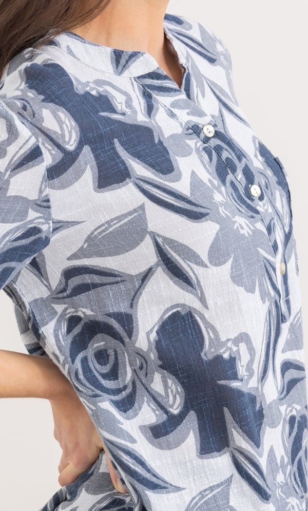 Printed Relaxed Fit Cotton Top