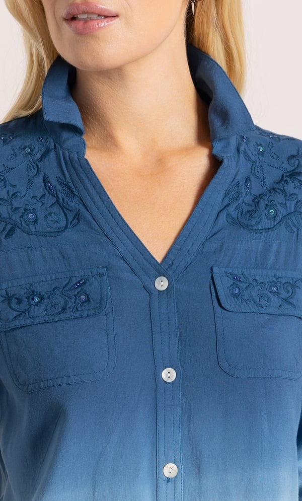 Embellished Dip Dye Shirt