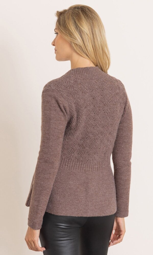 Long Sleeve Peplum Cardigan