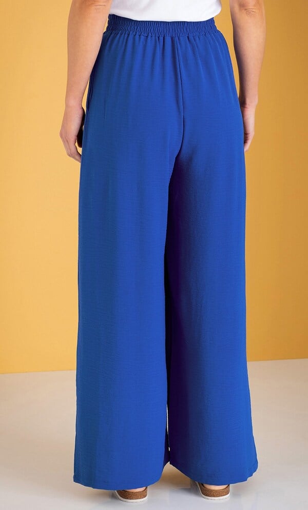 Wide Leg Pull On Trousers