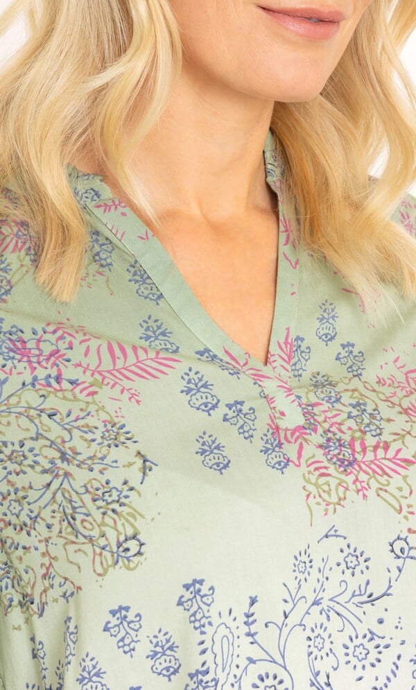 Print And Dip Dye Top