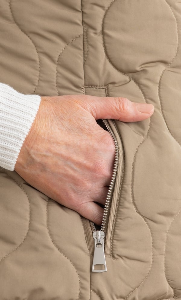 Anna Rose Quilted Collarless Gilet