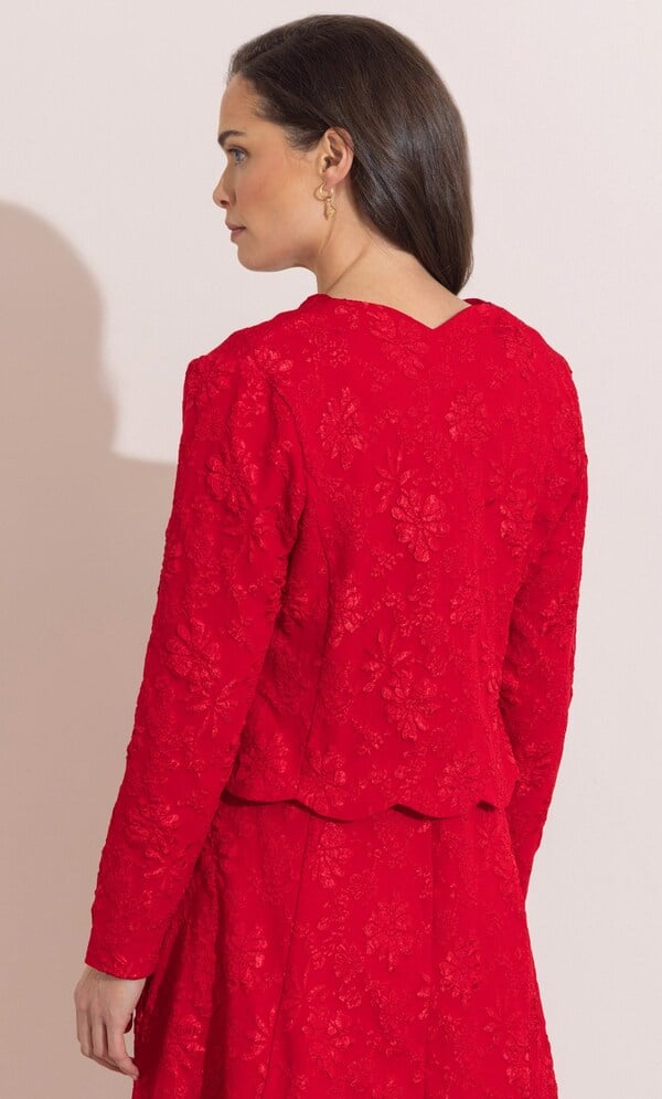 Jacquard Edge To Edge Jacket