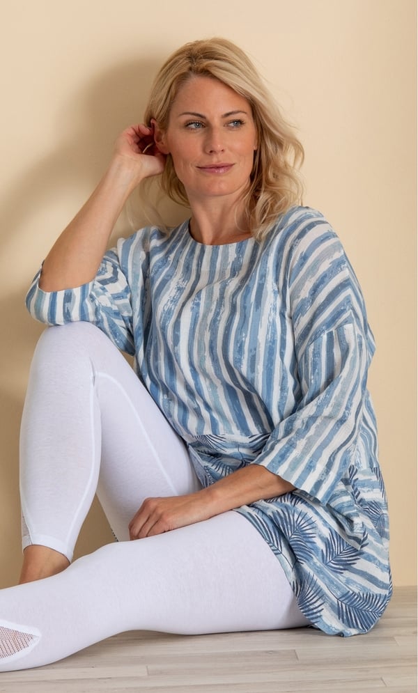 Printed Oversized Tunic Top