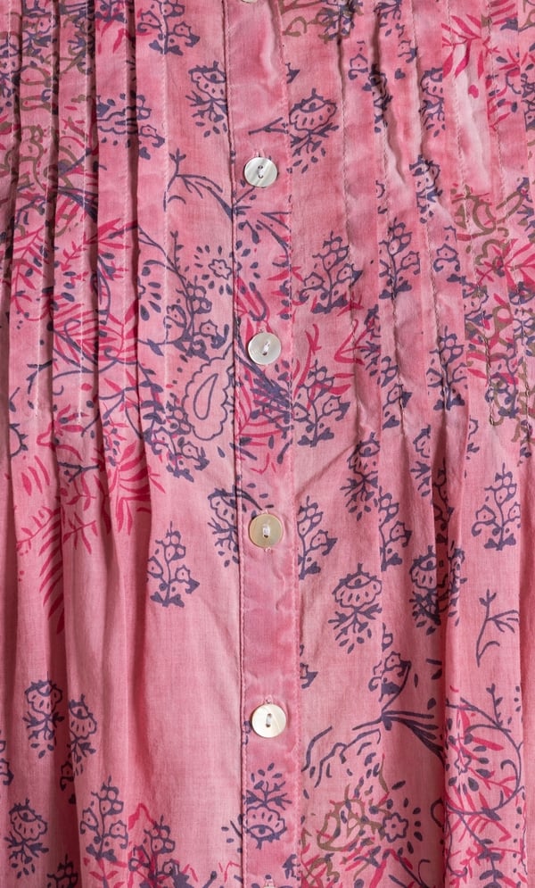 Sleeveless Printed Button Top