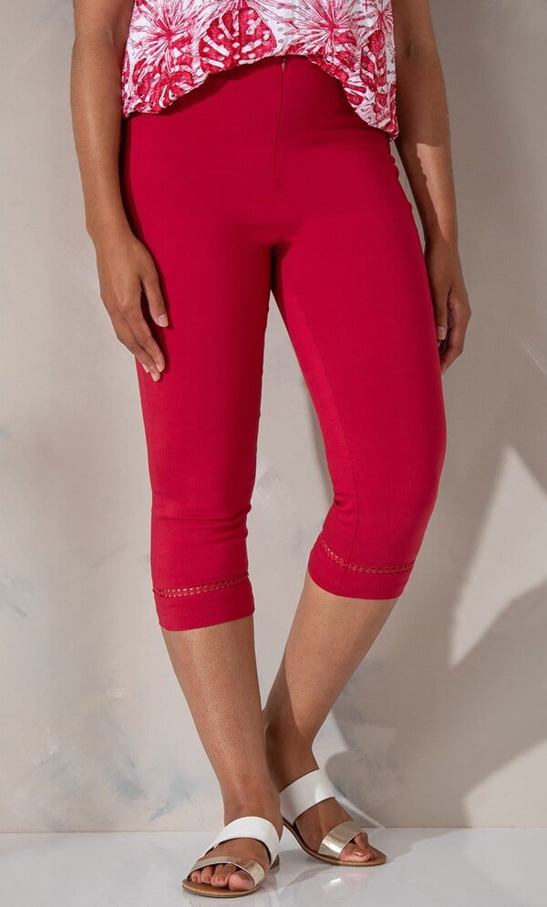 Lace Trim Pedal Pushers