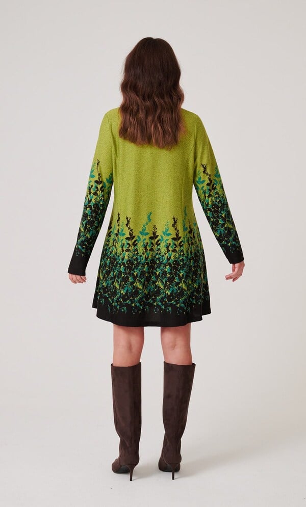 Garden Border Print Tunic Top