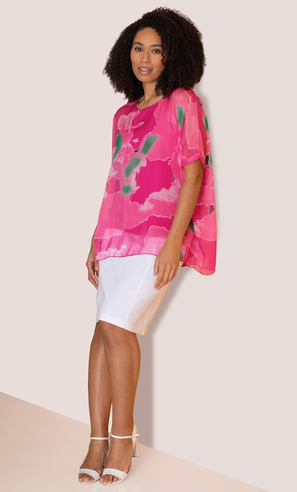 Printed Kimono Top