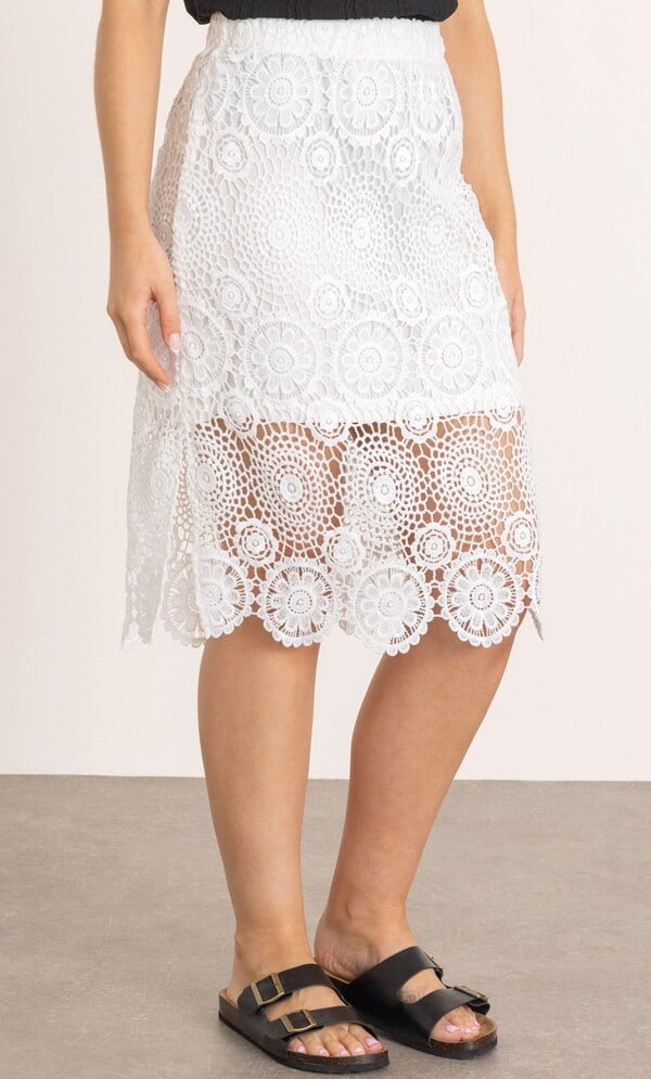 Crochet Pull On skirt
