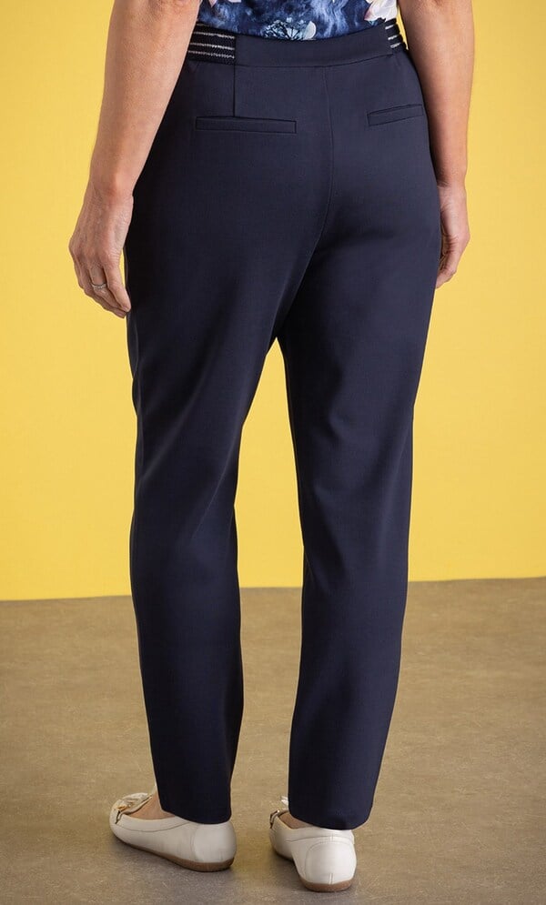 Anna Rose Ponte Slim Leg Trousers 25 inch Leg