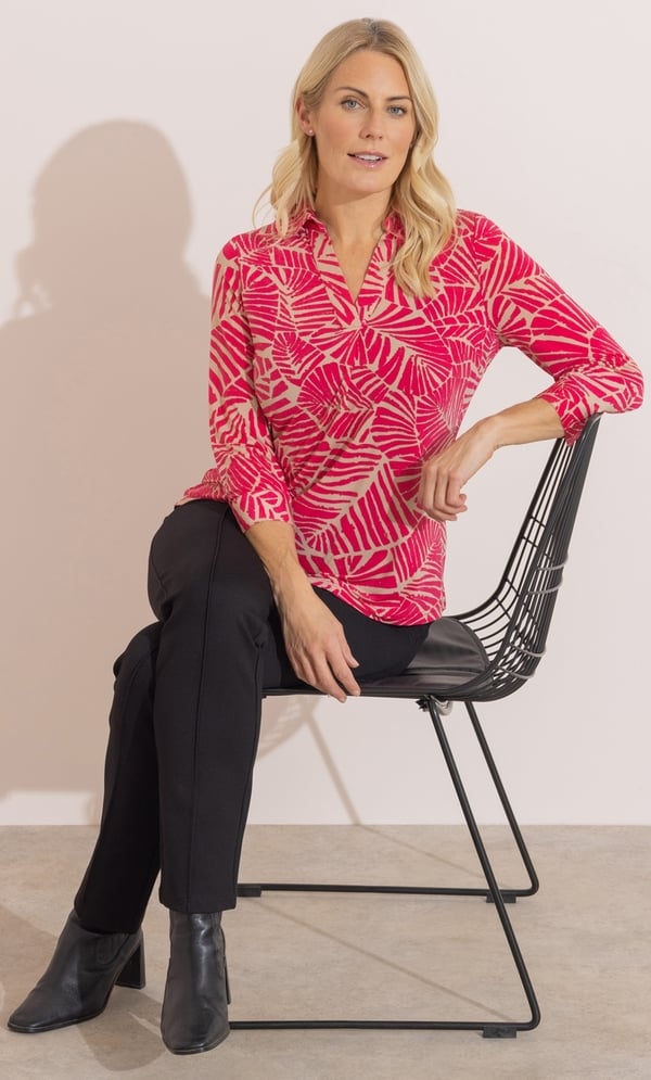 Anna Rose Printed Jersey Top