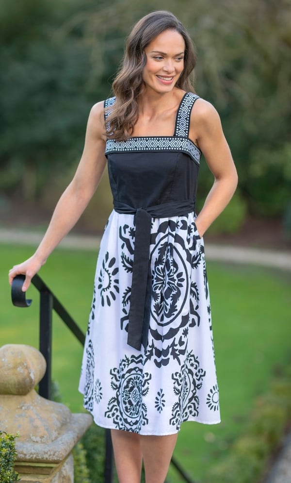 Printed Cotton Dress