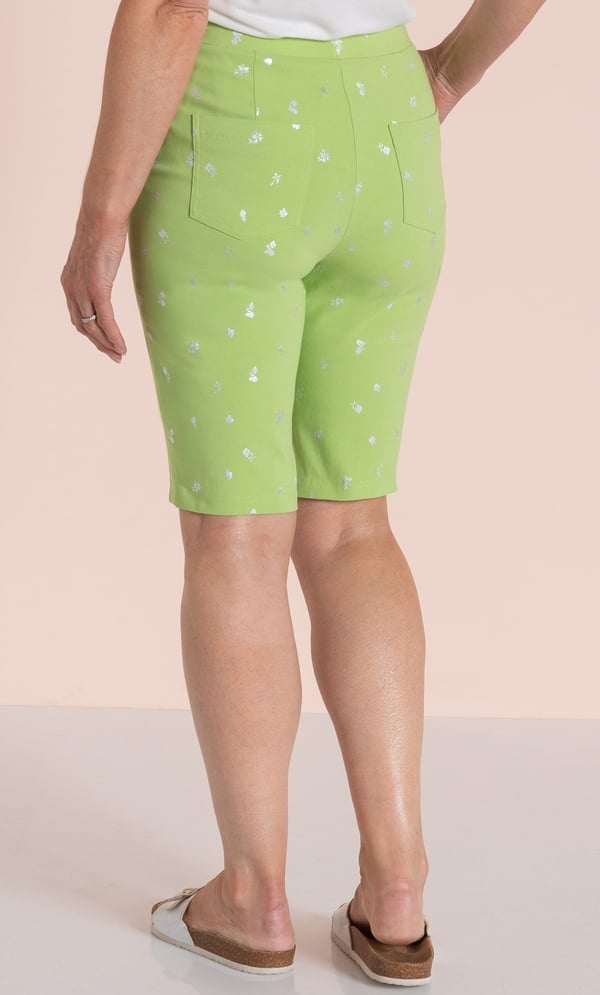 Anna Rose Shimmer Print Pull On Shorts