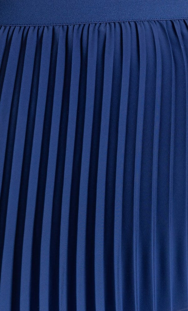 Ombre Pleated Midi Skirt