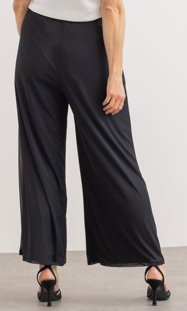 Wide Leg Mesh Trousers