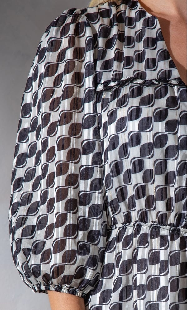 Printed Chiffon Midaxi Dress