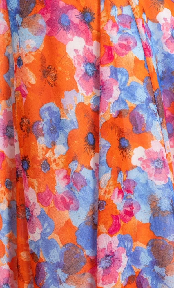 Anna Rose Garden Print Midi Dress