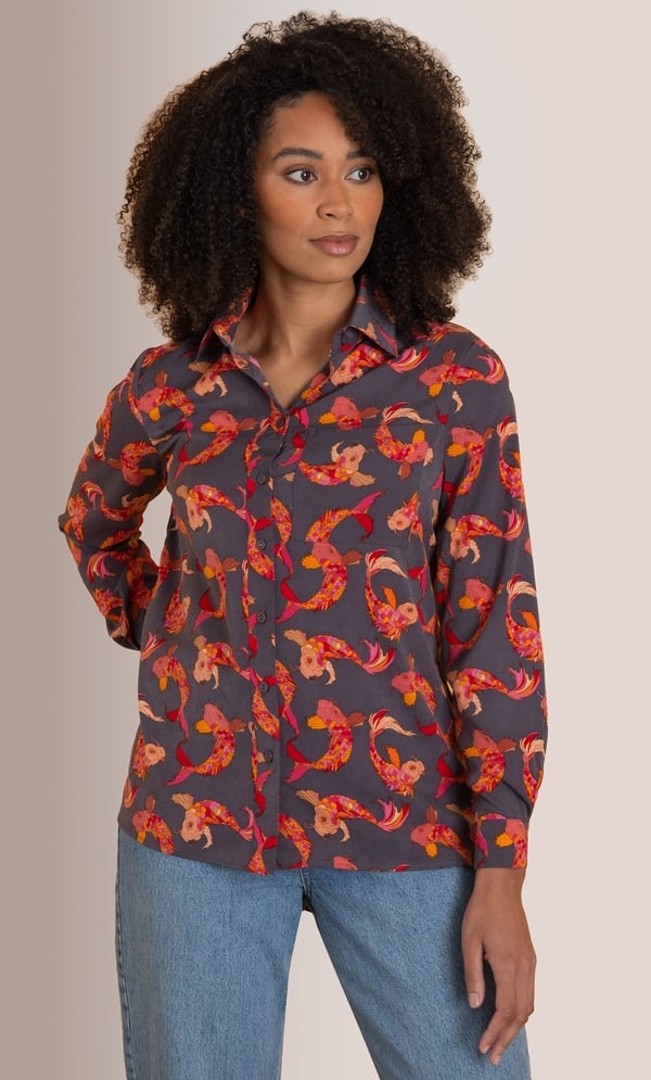 Koi Carp Fish Printed Shirt