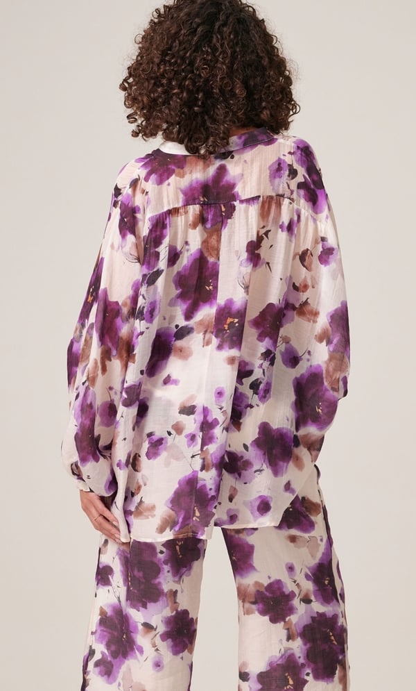 Floral Printed Loose Fit Shirt