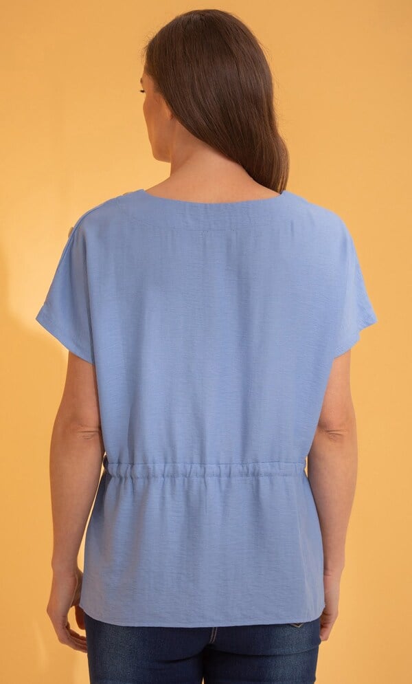 Drawcord Waist Top