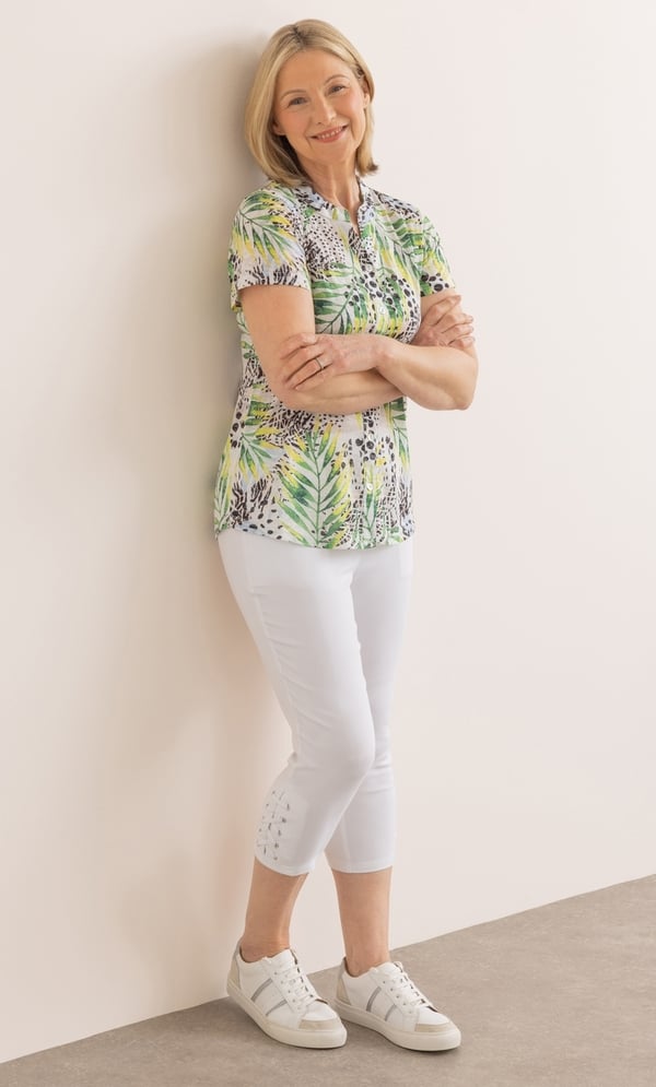 Anna Rose Pull On Cropped Trousers