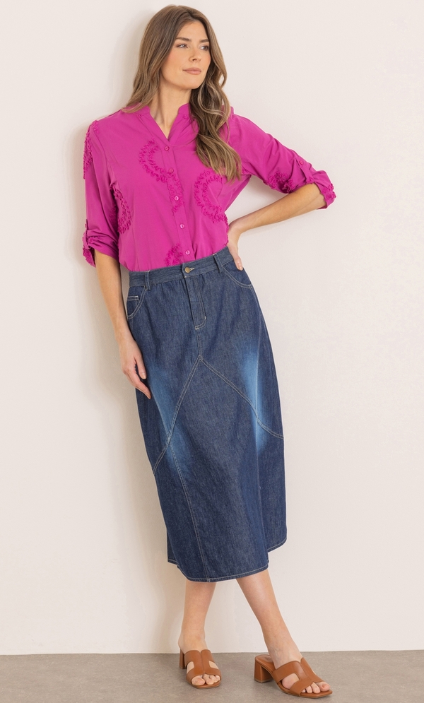 Applique Cotton Shirt
