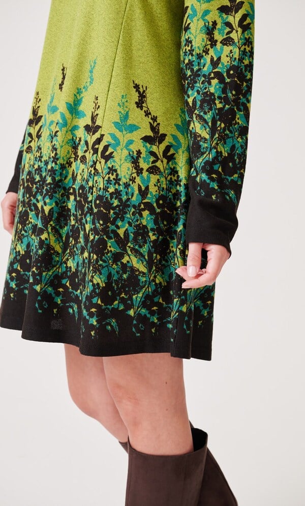 Garden Border Print Tunic Top