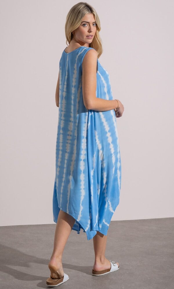 Tie Dye Dipped Hem Dress
