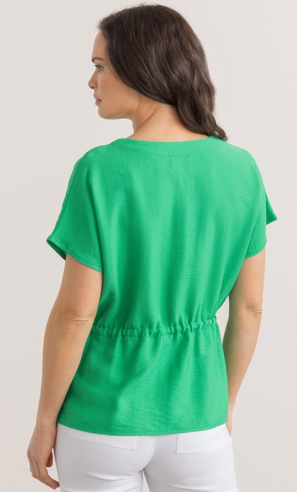 Tie Waist Short Sleeve Top