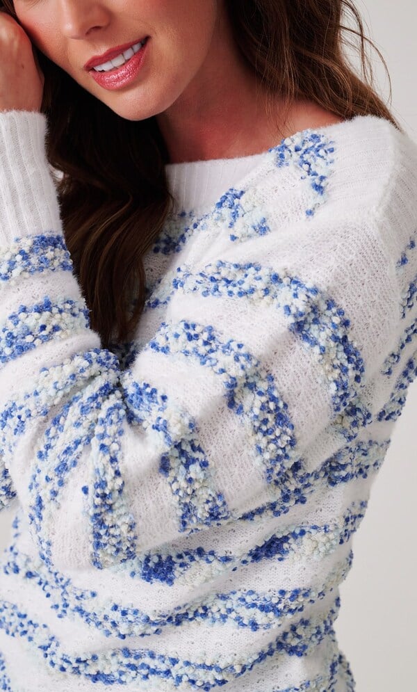 Textured Stripe Jumper