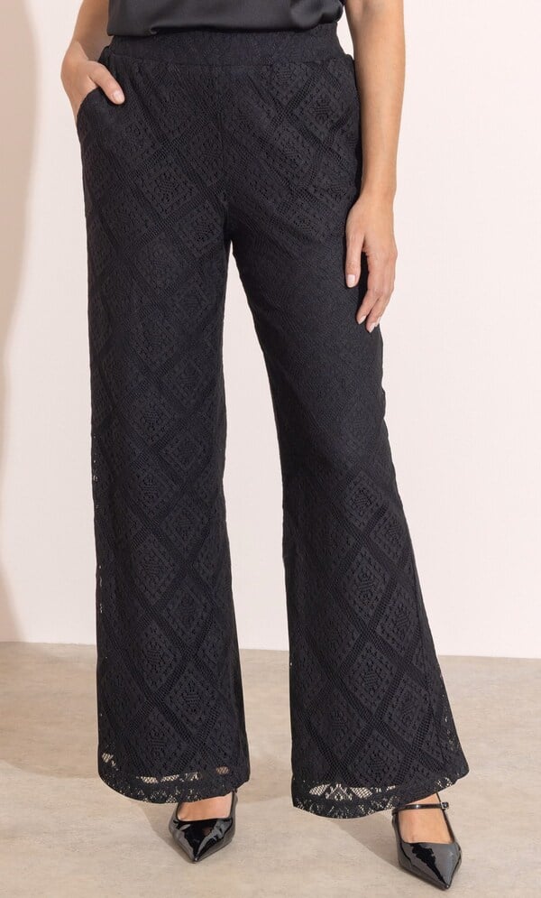 Diamond Lace Pull On Trousers
