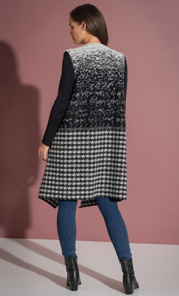 Sleeveless Longline Gilet
