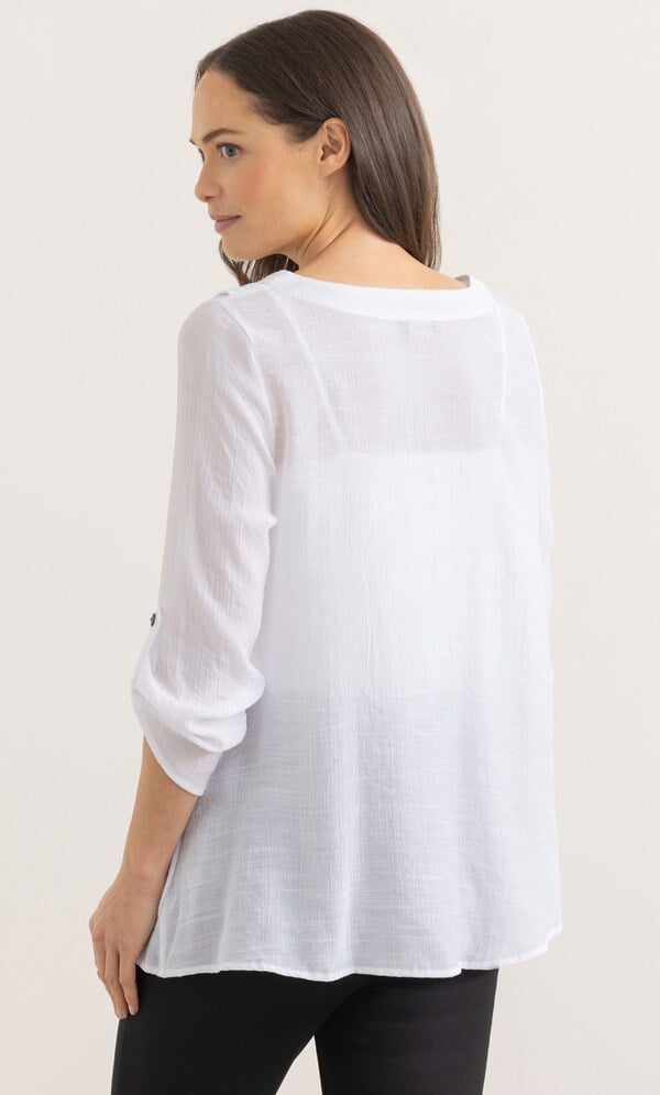 Button Detail Tunic Top