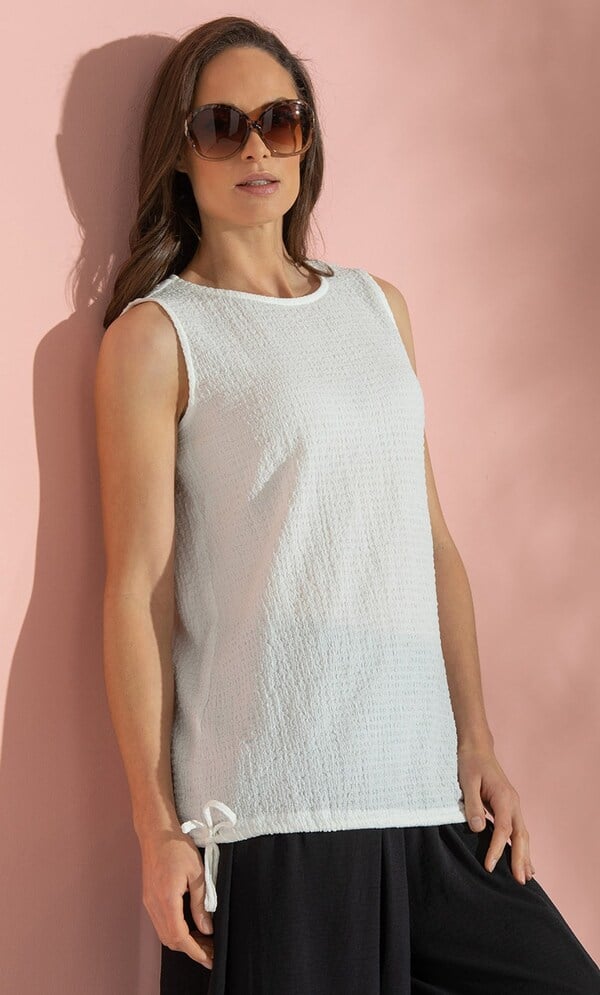 Textured Sleeveless Top